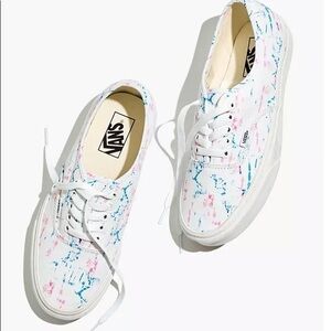 Madewell x Vans®  Lace-Up Sneakers Tie-Dye Size 8.5 Men’s White